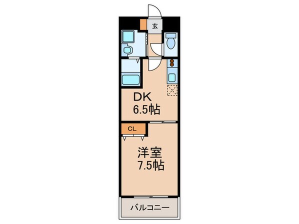 メゾンバイタルＢ棟の物件間取画像